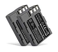 CELLONIC 2x Battery for Camera Compatible with Nikon D700, D90, D200, EN-EL3e - (1600mAh, 7.4V)