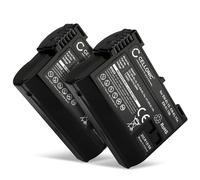 CELLONIC 2x Battery for Camera Compatible with Nikon D850, D750, ZR, EN-EL15c - (2000mAh, 7V)