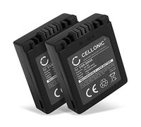 CELLONIC 2x Battery for Camera Compatible with Panasonic Lumix DMC-FZ20, Lumix DMC-FZ5, Lumix DMC-FZ1, CGA-S002 - (700mAh, 7.4V)