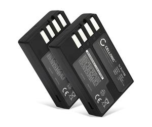 CELLONIC 2x Battery for Camera Compatible with Pentax K-S2, K-70, KP, D-Li109 - (1100mAh, 7.4V)
