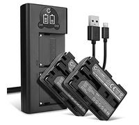 CELLONIC 2x Battery for Camera Compatible with Sony SLT-A77 (α77), SLT-A77 II (α77 II), DSLR-A300 (α300), NP-FM500H - (1600mAh, 7.4V) + Dual Charger