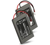 CELLONIC 2x Battery for Game console Compatible with Sony Dualshock 3 Wireless Controller, CECHZC2U, CECHZC2H, CECHZC2E - (570mAh, 3.7V)
