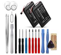 CELLONIC 2x Battery for GPS/Navigation Compatible with Garmin Edge 800, Edge 810, Edge Touring, KE37BE49D0DX3 - (1000mAh, 3.7V) + Tool-kit