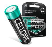 CELLONIC 2x Battery for GPS/Navigation Compatible with Garmin eTrex 32x, Montana 700, eTrex 30, 010-11874-00 - (2600mAh, 1.2V)