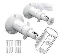 CELLONIC 2X Camera Bracket Compatible with Arlo Pro 1, Ring Stick Up Cam | White , Secure & Stable Hold, for Arlo Pro 1, for Ring Stick Up Cam, for Reolink Argus 3 Pro, for Netatmo NWA01