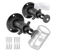 CELLONIC 2x Camera Bracket Mount Compatible with Arlo, Compatible with Eufy, Compatible with Wyze - Aluminium Swivel Bracket with 1/4" Thread, Indoor & Outdoor Use