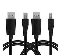 CELLONIC 2x Micro-USB langer Stecker Phone Charger Cable Replacement for Oukitel WP13, WP12 Pro, WP8 Pro, WP6, K10000, K10000 Pro, K3 1m Fast Charging 1A Smartphone Data Transfer Lead PVC - Black