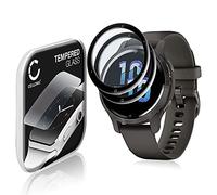 CELLONIC 2x Screen Protector for Garmin Venu 2S Fitness Tracker Smart Watch Face Protector - 3D Full Cover 0,33mm Full Glue 9H Tempered Glass Display Cover Crystal Clear