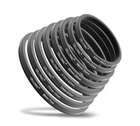 CELLONIC 8-Piece Step Down Ring Set Lens Filter Stepping Down Adapter Ring Mount Adapter Kit 52-49mm, 55-52mm, 58-55mm, 62-58mm, 67-62mm, 72-67mm, 77-72mm, 82-77mm Filters, Hoods, Lens Converters