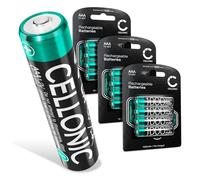 CELLONIC AAA Rechargeable Batteries 1.2v 1000mAh Pre-Charged, High Capacity and Long Life NiMH AAA R03 Batteries / LR03 Batteries/Triple A Micro AAA Battery 12 Pack - Up To 1000 Charges