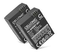 CELLONIC, Battery for Camera compatible with GoPro Hero 3, 3 Black, 3plus, 3 Silver, 3 White (3.7V, 1180mAh) 2 Pieces