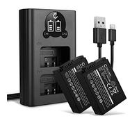 CELLONIC, Battery for Camera compatible with Nikon EN-EL25, Z 50, Z fc, MH-32, Z 30, VFB12502 (7.6V, 1280mAh) 2 Pieces + Dual Charger