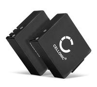 CELLONIC, Battery for Camera, compatible with SJCAM SJ4000, SJ6000, SJ5000 Plus, Qumox SupTig3 (3.7V, 900mAh) 2 Pieces