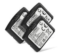 CELLONIC, Battery for Headset compatible with Sennheiser RI 840 (Set 840 TV), RR 4200, RI 830 (Set 830 TV) (150mAh, 3.7V) 3x Replacement battery BA300 BA 300