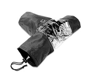 CELLONIC Camera Rain Cover Compatible for Canon, Sony, Olympus, Nikon, Panasonic, Leica - Universal Waterproof DSLR Rain Shield Sleeve Protector - Black