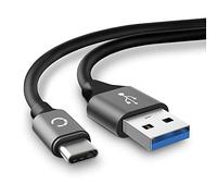 CELLONIC Camera USB Cable Replacement for DJI Osmo Pocket, Osmo Pocket 2, OM 4, Osmo Mobile 3, Osmo Action Charger 2m Lead Fast Charging Data Cable 3A File Transfer - Grey