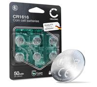 CELLONIC CR1616 Button Cell Batteries Lithium compatible with Car Key Fobs, Watches, Sensors - x6-Pack