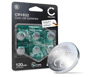 CELLONIC CR1632 Button Cell Car Keys, LED Lights, Sports Electronics- 6x