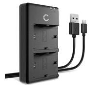 CELLONIC Dual Charger compatible with Canon LP-EL, Canon Speedlite EL-1 | 1m + USB Cable, (5V, 8.4W), Extended Runtime, for Canon LP-EL