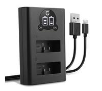 CELLONIC Dual Charger compatible with GoPro HERO13 Black, GoPro CPSS1B | 1m + USB Cable, (5V, 4.4W), Extended Runtime, for GoPro HERO13 Black
