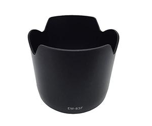 CELLONIC EW-83F Lens Hood for Ø 77mm compatible with Canon EW-83F | Bayonet, Flower / Tulip / Petal,Plastic, Black, for Canon EF 24-70mm f/2.8L USM