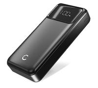 CELLONIC Power Bank 20000mAh - High Capacity 22.5W PD Portable Charger USB-C with LED Display compatible with iPhone, iPad, Airpods, Galaxy, Smartphone