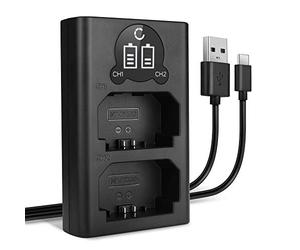 CELLONIC Smart & Fast NP-FZ100 Dual Charger compatible with BC-QZ1 Charging Cable USB Power Supply