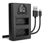 CELLONIC Smart & Fast NP-W126S NP-W126 Dual Charger compatible with BC-W126 USB Cable Charging Cable USB Power Supply