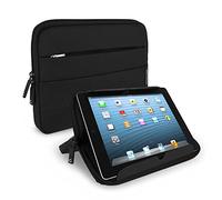 CELLONIC Universal Protective Case for Tablets 10.1 inch - Nylon Tablet Case with Stand Function, Anti-Shock Bubble Padding Water Repellent Sleeve Shockproof Bag Protection Slim Cover - Black