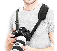 CELLONIC Universal Quick Release DSLR Camera Strap and Shoulder Sling 1/4" - Padded, Ergonomic, Comfortable, Adjustable Camera Harness Compatible with Canon, Sony, Nikon, Olympus, Panasonic - Black