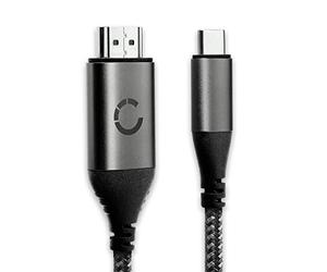 CELLONIC USB-C to HDMI Adapter Cable - Audio/Video Transmission Converter: Connect Mobile Phone, Tablet, Laptop to TV, Monitor, Projector - Male to Male USB Type C to HDMI 2.0 - HDCP HDR 4k 60Hz