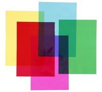 Cellophane, A4 21x30 cm, 25 micro cm, asstd. colours, 100asstd sheet (US IMPORT)
