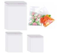 Cellophane Bags Pack of 300, Three Size 4x6, 5x7, 6x9 Inch Small Clear Cellophane Sweet Cookie Bag, Food Safe, Seal Clear Self-Adhesive OPP Display Sealable Bags for Envelopes, Gifts, Cards, Pictures