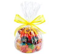 Cellophane Basket Bags 12x18 Inch, 20 Pack Clear Gift Wrapping Bags for Easter, Gift Baskets, and Party Favors