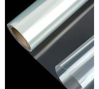 Cellophane Wrap Clear Wrapping Paper Roll 80CM x 30M Folded Extra Wide Gift Wrap for Baskets and Displays Tear Resistant Packaging Paper Clear Gift Wrapping Roll