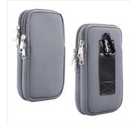 Cellphone Belt Clip Holder Men, Small Cell Phone Waist Pack, 6.9" Multipurpose Nylon Belt Holster Case Wallet Cell Phone Holder with Shoulder Strap Card Holder Purse Mobile Phone Waist Belt Bag Pouch
