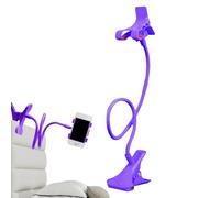 Cellphone Holder Bed - PC Gooseneck Bedside Phone Holder Mount, Beds Cellphone Clip Multifunctional Bracket Clamp Clip On Lazy Stand Bed Phone Mount For Kitchen Bedroom Gyms Desktop, Bedside, Car
