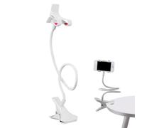 Cellphone Holder Bed - PC Gooseneck Bedside Phone Holder Mount, Beds Cellphone Clip Multifunctional Bracket Clamp Clip On Lazy Stand Bed Phone Mount For Kitchen Bedroom Gyms Desktop, Bedside, Car