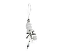 Cellphone Strap Christmas Theme Phone Chain Handmade Detachable Phones Lanyard Pendant Snowman Snowflake