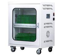 Cellphone USB Station Lockers Laptop Storage Cart With 30 Bay Mobile Charging For Classroom | Standard Laptop Cart & Multiple Storage - Organize & Charge Devices Efficiently