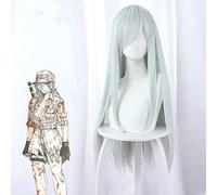 Cells at Work White Blood Cell Cosplay Long Straight Heat Resistant Synthetic Hair+ Wig Cap Halloween Party Carnival
