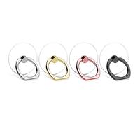 Cellstand Finger Ring Stand Holder,4 Pack Cell Phone Stand Finger Grip Kickstand 360° Rotation with 5 Car Mount Hooks for iPhone, iPad, Samsung Galaxy S9/S8 and More Smartphones