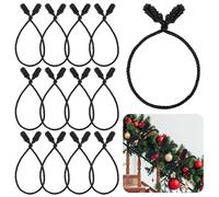 Celltestria Black Christmas Garland Ties Christmas Decorations
