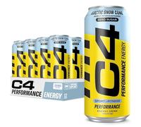 Cellucor C4 Carbonated Zero Sugar Energy Pre Workout Drink + Beta Alanine, (NEW) Sparkling Arctic Snow Cone, 16 Fl Oz, Pack of 12