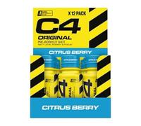 Cellucor C4 Original Pre-Workout Shot, Citrus Berry - 12 x 60 ml.