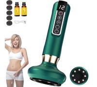 Celluglow Massager,CelluGlow Smooth Skin Massager Heat,12 Suction Levels,Visible Results in 2 Weeks,Celluglow Roller Cupping Kit,Portable Anti Cellulite Massage Machine Device for Arm Leg,Stomach (C)