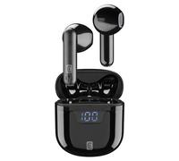 cellularline | Seek - Universal | Bluetooth 5.0 HiFi Stereo Headphones with Charging Case - Total Battery Life of 15 Hours - Charging 2 Hours - Range 10 m - Universal - Black