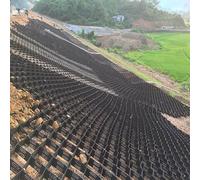 Cellular Pavement Base Support Grid Pad, Large Area Pea Gravel Ground Stabilization Mesh Mat for Fills Soil/Sand/Mud/Concrete/Stone(15 cm high,1m x 3m (3.3X10ft))