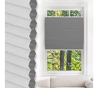 Cellular Pleated Shades,Blackout Honeycomb Pleated Blinds,Insulated Honeycomb Window Shades 55cm 60cm 70cm 75cm 80cm 85cm 90cm 95cm,Cellular Blinds No Drilling,Custom Size,W×H-55x100cm/21.7*39.4in
