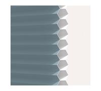 Cellular Shades No Drill UV Protection Thermal Insulated Day and Night Honeycomb Blinds Anti-UV Light Filtering Venetian Blind for Bathroom Bedroom(Blue,0.8X1.4M)